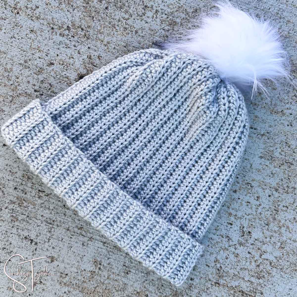 Ribbed Hat Crochet Pattern – Stitching Together