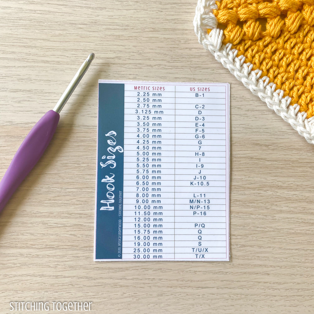 Crochet Hook Sizes And Conversion Chart