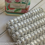 striped crochet dishcloth