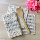 Textured Dishcloth and Kitchen Towel