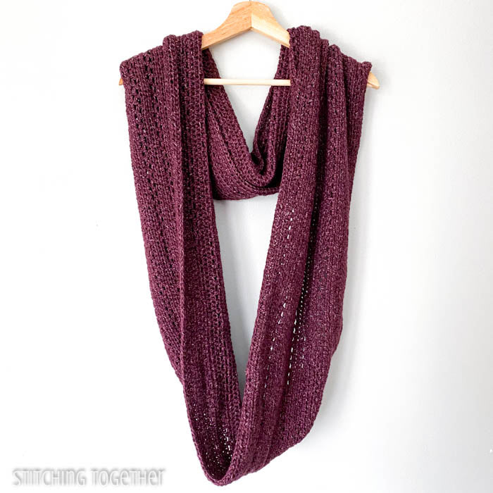 Hartfield Oversized Crochet Infinity Scarf Pattern – Stitching Together