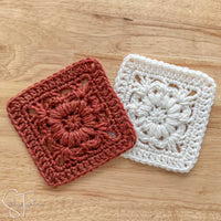 Fountain Flower Crochet Square Pattern
