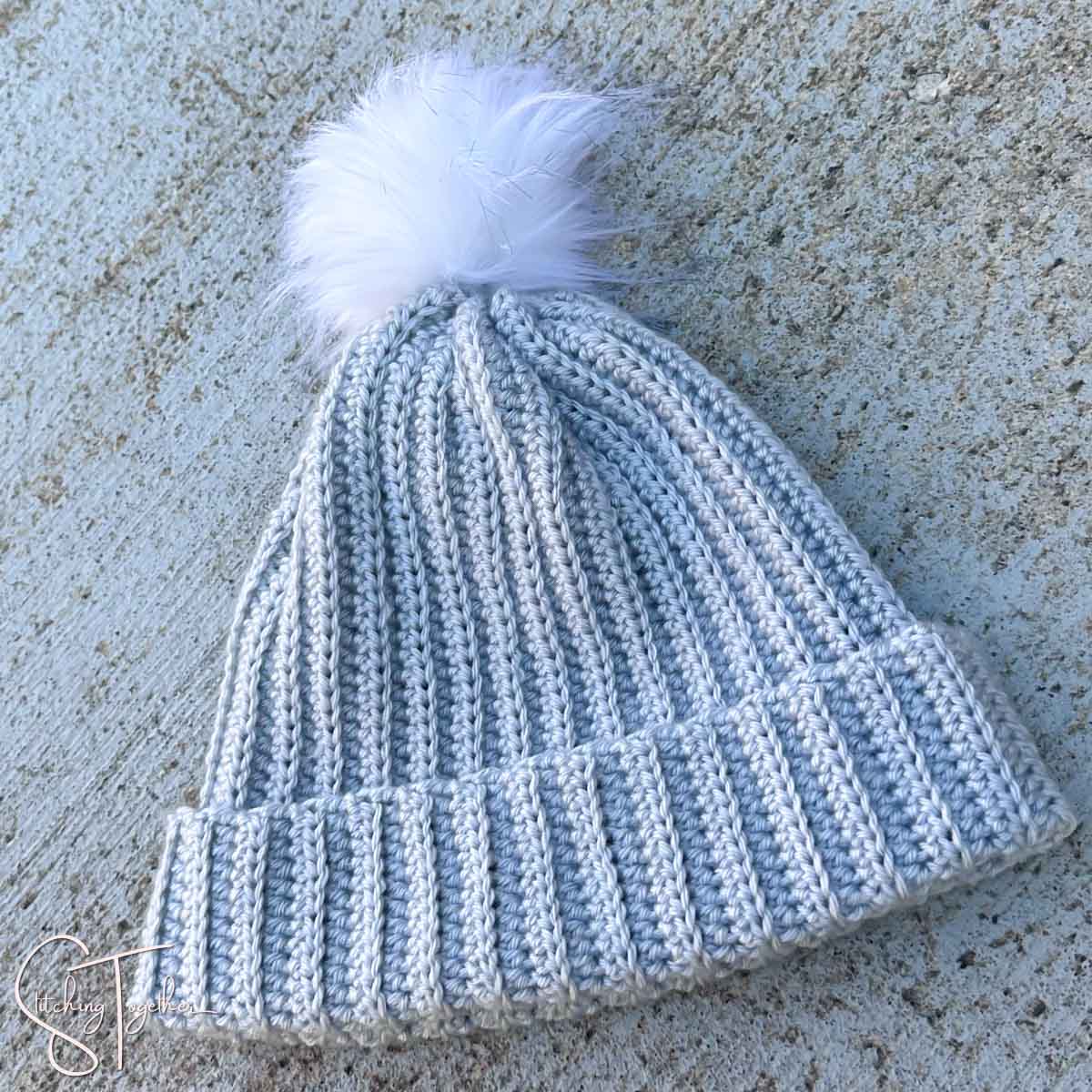 Ribbed Hat Crochet Pattern – Stitching Together