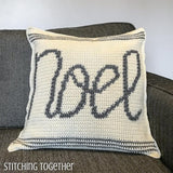 noel crochet pillow