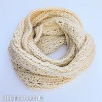 wrapped crochet cowl infinity scarf