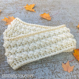 folded chunky crochet infinity scarf