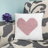 Here's My Heart Crochet Pillow Pattern