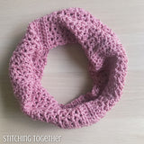 textured cowl crocheted