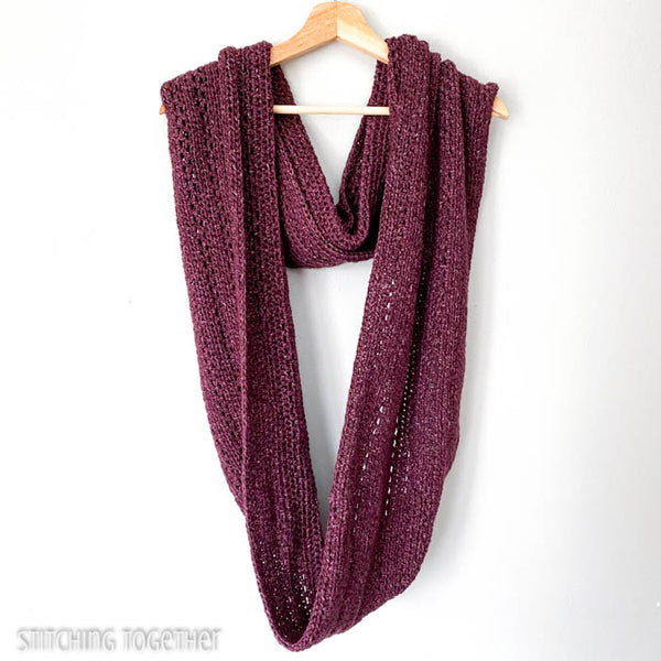 Hartfield Oversized Crochet Infinity Scarf Pattern – Stitching Together